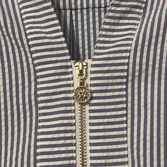 Anne Klein blue white striped dress Size 14 - Picture 6 of 7